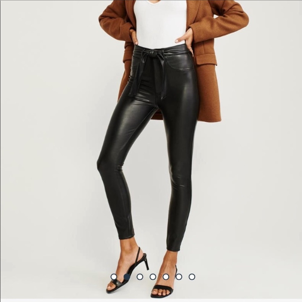 A&F Ultra High Rise Faux Leather Legging